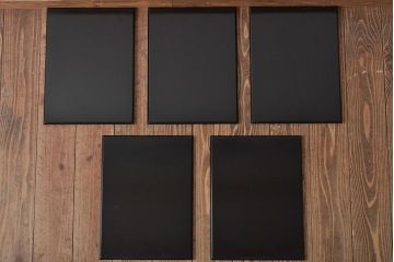 能作　黒渕朱　会席膳5客(漆器、茶道具、盆)(R-044629)