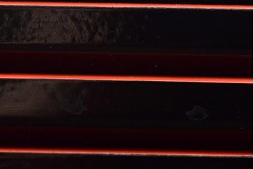 能作　黒渕朱　会席膳5客(漆器、茶道具、盆)(R-044629)