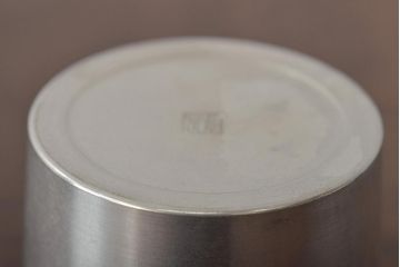 さつま岩切作　乾茂號造　錫製茶壷2点セット(薩摩錫器、茶入、茶道具)(R-044634)
