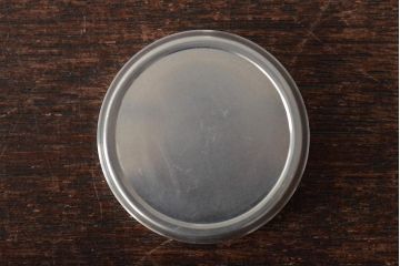 さつま岩切作　乾茂號造　錫製茶壷2点セット(薩摩錫器、茶入、茶道具)(R-044634)