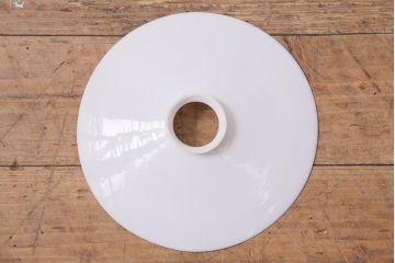 アンティーク照明　戦前　レトロな平笠シェードのペンダントライト(天井照明、吊り下げ照明、電笠)(R-044642)