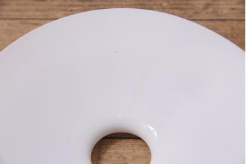 アンティーク照明　戦前　レトロな平笠シェードのペンダントライト(天井照明、吊り下げ照明、電笠)(R-044642)