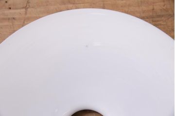 アンティーク照明　戦前　レトロな平笠シェードのペンダントライト(天井照明、吊り下げ照明、電笠)(R-044643)