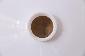 アンティーク照明　戦前　レトロな平笠シェードのペンダントライト2個セット(天井照明、吊り下げ照明、電笠)(R-044644)