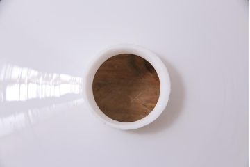 アンティーク照明　戦前　レトロな平笠シェードのペンダントライト2個セット(天井照明、吊り下げ照明、電笠)(R-044644)