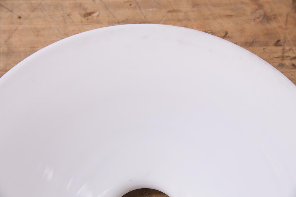 アンティーク照明　戦前　レトロな平笠シェードのペンダントライト2個セット(天井照明、吊り下げ照明、電笠)(R-044644)