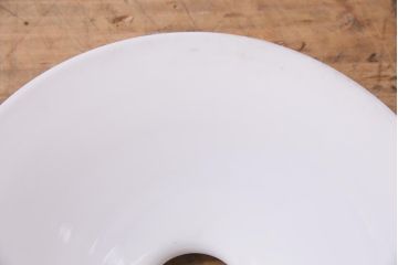 アンティーク照明　戦前　レトロな平笠シェードのペンダントライト2個セット(天井照明、吊り下げ照明、電笠)(R-044644)