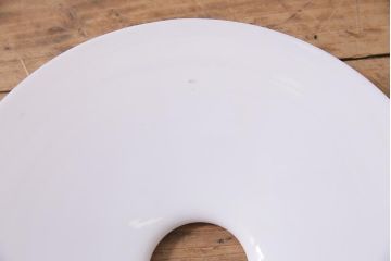 アンティーク照明　戦前　レトロな平笠シェードのペンダントライト2個セット(天井照明、吊り下げ照明、電笠)(R-044644)