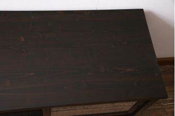 アンティーク家具　前面欅(ケヤキ)材　リメイク　組子入り引き戸の箪笥ローボード(戸棚、テレビ台、テレビボード、時代箪笥)(R-044656)