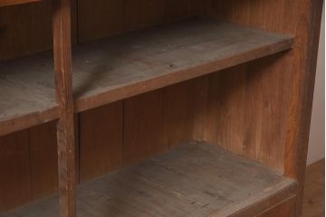 アンティーク家具　大正ロマン　引き出し付き　レトロな飾り棚(サイドボード、陳列棚、オープンラック、収納棚)(R-044660)
