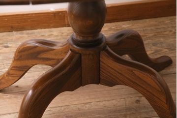 イギリスヴィンテージ　ERCOL(アーコール)　オーバル型エクステンションテーブル(ダイニングテーブル、ラウンドテーブル、ビンテージ)(R-044665)