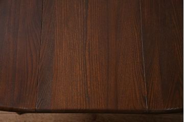 イギリスヴィンテージ　ERCOL(アーコール)　オーバル型エクステンションテーブル(ダイニングテーブル、ラウンドテーブル、ビンテージ)(R-044665)