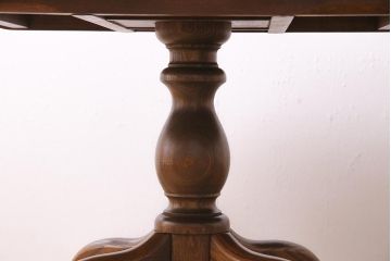 イギリスヴィンテージ　ERCOL(アーコール)　オーバル型エクステンションテーブル(ダイニングテーブル、ラウンドテーブル、ビンテージ)(R-044665)
