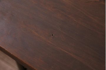 アンティーク家具　和製　大正昭和初期　桂一枚板　古材を活かしたシンプルな鉄脚テーブル(作業台、アイアンテーブル、コンソールテーブル)(R-044668)