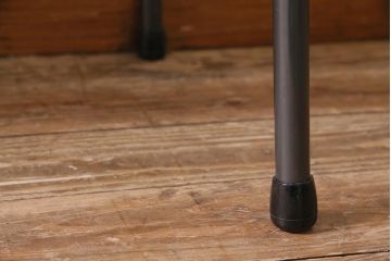 アンティーク家具　和製　大正昭和初期　桂一枚板　古材を活かしたシンプルな鉄脚テーブル(作業台、アイアンテーブル、コンソールテーブル)(R-044668)