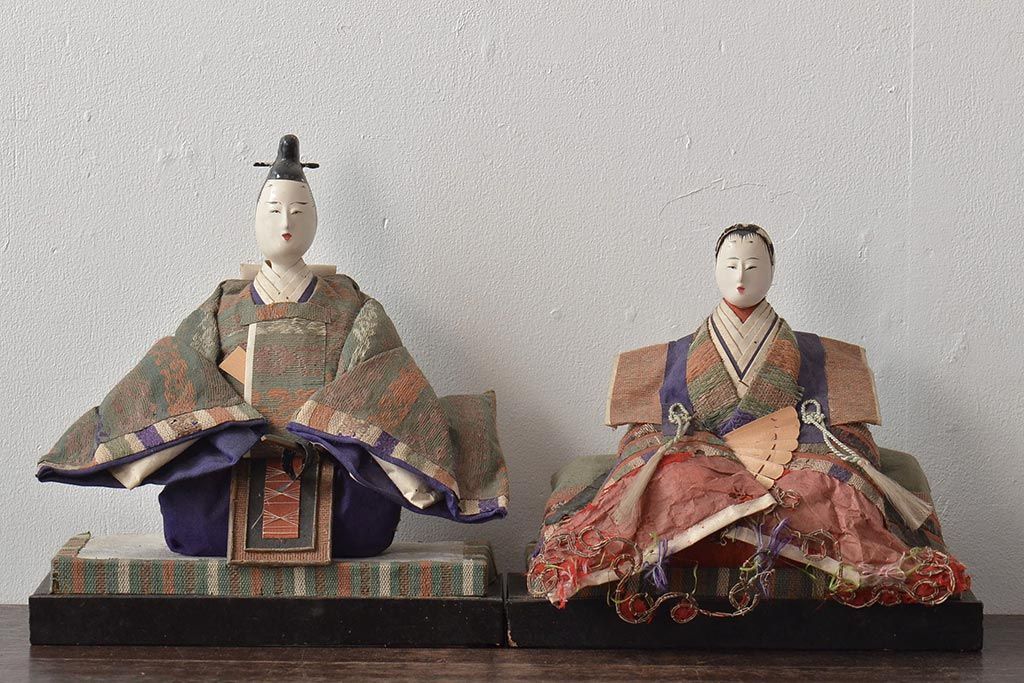 骨董 雛人形 立ち雛 お雛様 お内裏様 アンティーク品 皇宮雛 ビンテージ 骨董 雛人形 立ち雛 お雛様 お内裏様 アンティーク品 皇宮雛