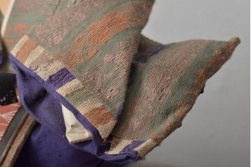 江戸期　古い雛人形(お内裏様、男雛女雛、雛道具)(R-044672)