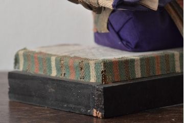 江戸期　古い雛人形(お内裏様、男雛女雛、雛道具)(R-044672)