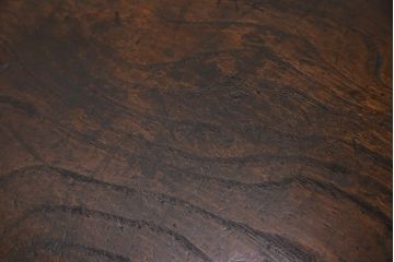 明治大正期　欅(ケヤキ)材　古い刳り貫き和太鼓　台付き(くり貫き長胴太鼓、和楽器)(R-044683)
