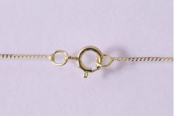 ヴィンテージアクセサリー　イギリス　9K　ダイアモンド・ガーネット　ゴールドペンダント　ビンテージネックレス(R-044698)
