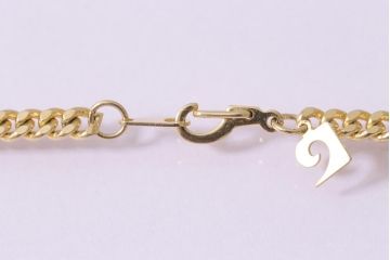 ヴィンテージアクセサリー　フランス　イヴ・サンローラン(YSL)　カットガラス・ラインストーン・クリスタル　ゴールドペンダント(ネックレス、ビンテージ)(R-044699)
