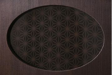 中古　引き戸リメイク　丸窓・組子デザイン　和モダンな加茂総桐箪笥(総桐たんす、衣装箪笥、戸棚、和タンス)(定価約80万円)(R-044714)