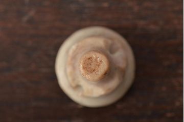 古い　備前焼　徳利(青備前、在銘、古作、古備前)(R-044715)