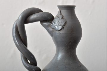 古い　備前焼　徳利(青備前、在銘、古作、古備前)(R-044715)