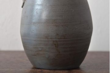 古い　備前焼　徳利(青備前、在銘、古作、古備前)(R-044715)
