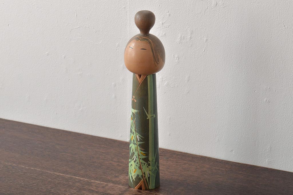 古い　一雪　銘　伝統こけし　30cm(郷土玩具)(R-044718)