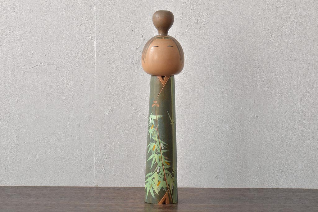 古い　一雪　銘　伝統こけし　30cm(郷土玩具)(R-044718)