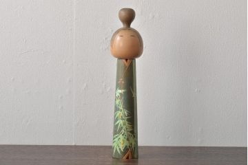 古い　一雪　銘　伝統こけし　30cm(郷土玩具)(R-044718)