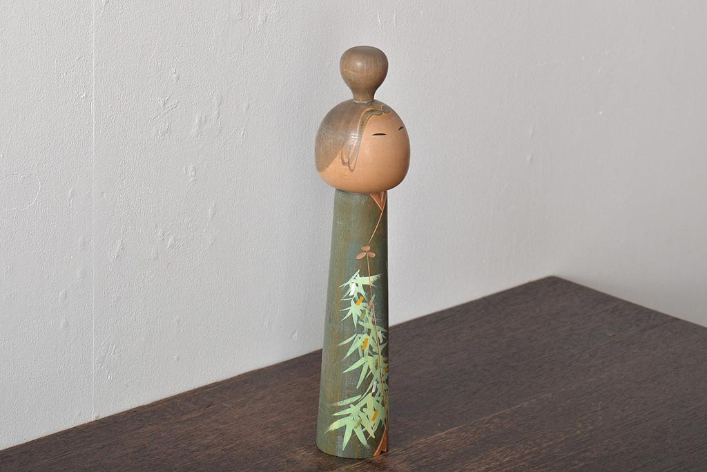 古い　一雪　銘　伝統こけし　30cm(郷土玩具)(R-044718)