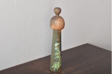 古い　一雪　銘　伝統こけし　30cm(郷土玩具)(R-044718)