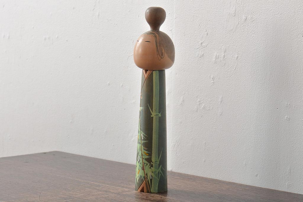 古い　一雪　銘　伝統こけし　30cm(郷土玩具)(R-044718)