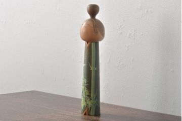 古い　一雪　銘　伝統こけし　30cm(郷土玩具)(R-044718)