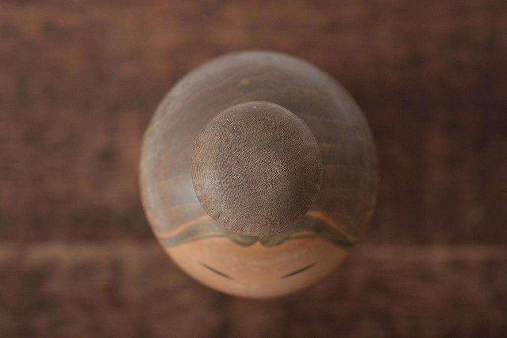 古い　一雪　銘　伝統こけし　30cm(郷土玩具)(R-044718)