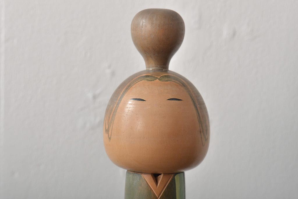 古い　一雪　銘　伝統こけし　30cm(郷土玩具)(R-044718)