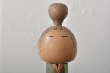 古い　一雪　銘　伝統こけし　30cm(郷土玩具)(R-044718)