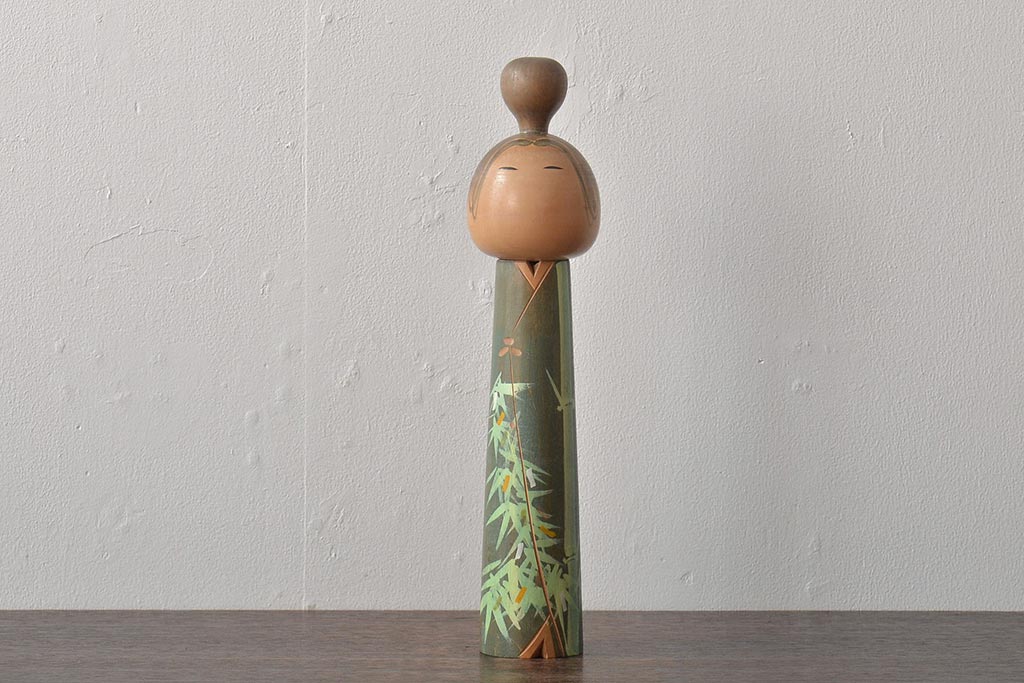 古い　一雪　銘　伝統こけし　30cm(郷土玩具)(R-044718)