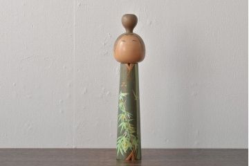 古い　一雪　銘　伝統こけし　30cm(郷土玩具)(R-044718)