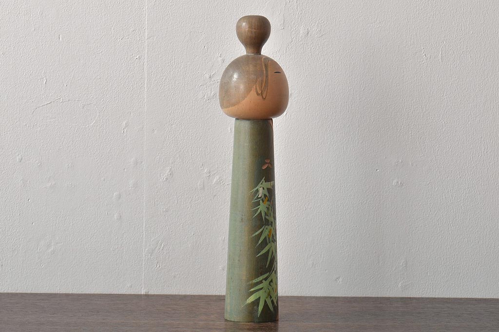 古い　一雪　銘　伝統こけし　30cm(郷土玩具)(R-044718)