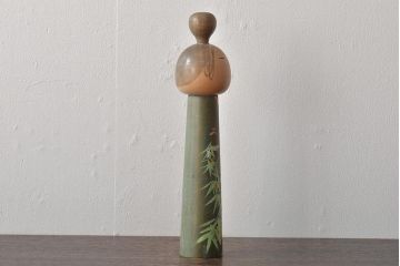 古い　一雪　銘　伝統こけし　30cm(郷土玩具)(R-044718)