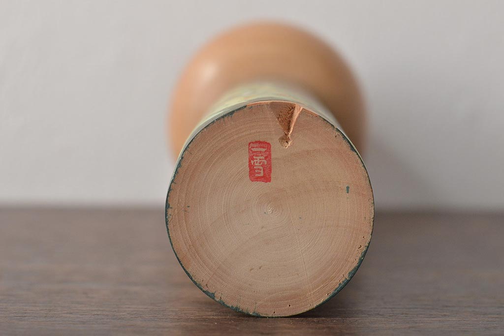 古い　一雪　銘　伝統こけし　30cm(郷土玩具)(R-044718)