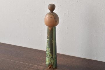 古い　一雪　銘　伝統こけし　30cm(郷土玩具)(R-044718)