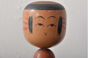 鎌田文市作　伝統こけし　25cm　六八才(郷土玩具)(R-044719)