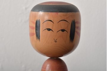 鎌田文市作　伝統こけし　25cm　六八才(郷土玩具)(R-044719)
