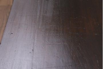 アンティーク家具　昭和初期　当店オリジナルの組子入り　麻の葉文様の組子がおしゃれなローボード(ガラス戸棚、収納棚)(R-044722)