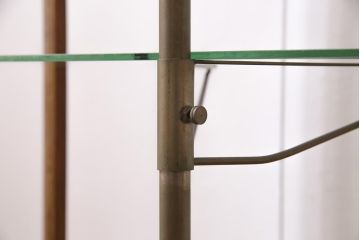 レトロ家具　ナラ材　ナチュラルスタイルのお部屋にも合うガラスケース(陳列棚、ショーケース)(R-044724)