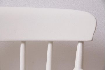 アンティーク家具　イギリスアンティーク　ペイント　ホワイトカラーが爽やかなダイニングチェア(椅子)(R-044725)